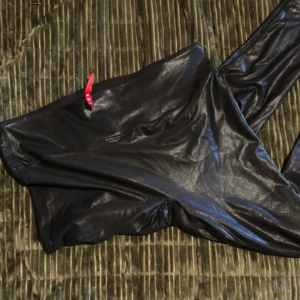 Spanx faux, leather Black Women's Leggings xxl - Picture 5 of 7